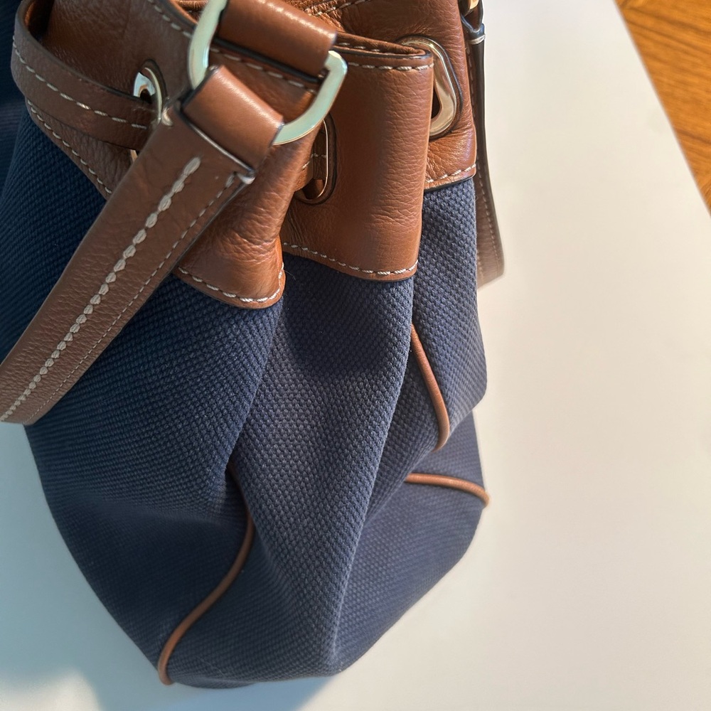 Michael Kors Brand New Bag Navy Blue and Tan - Picture 7 of 10
